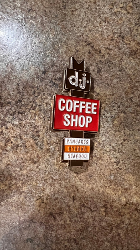 DJ coffee Shop Pin