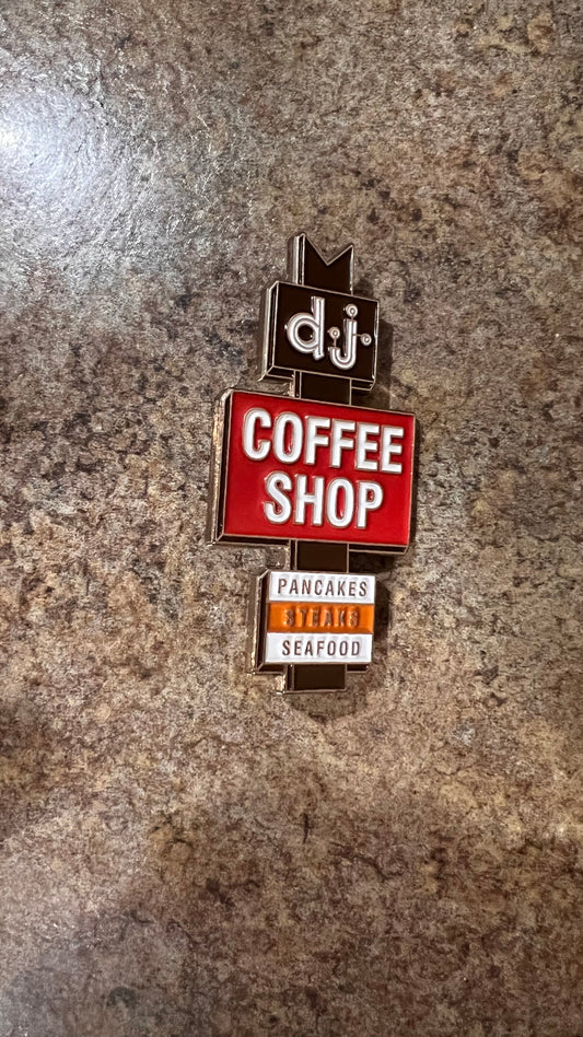 DJ coffee Shop Pin