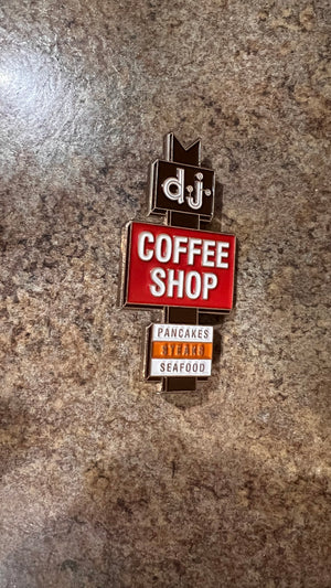 DJ coffee Shop Pin